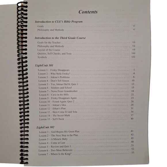 Christian Light Bible 3 Teacher's Guidebook Spiral Bound Teacher Edition - Picture 2 of 5